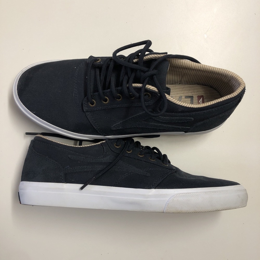 Lakai Limited Griffin Men's‎ Size 9.5 Navy Blue Skateboard Shoes Sneakers